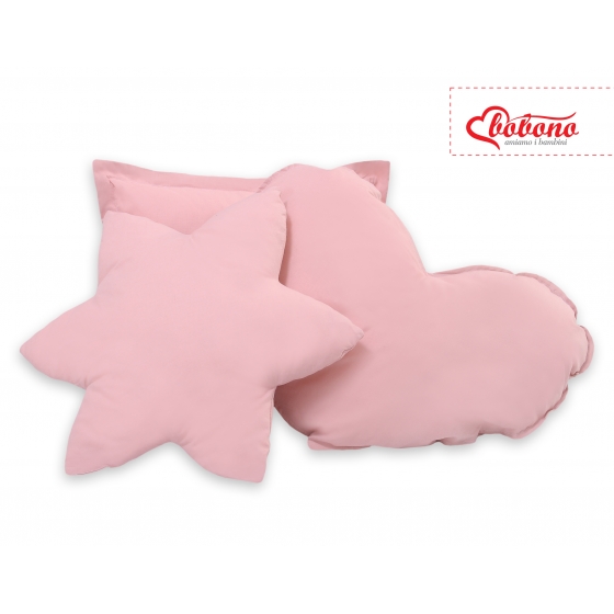 3-delar kuddar - pastel rosa