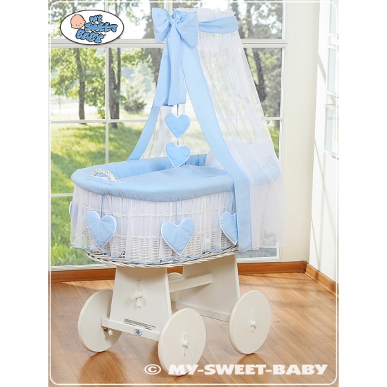 Babykorg med himmel Amelie blå