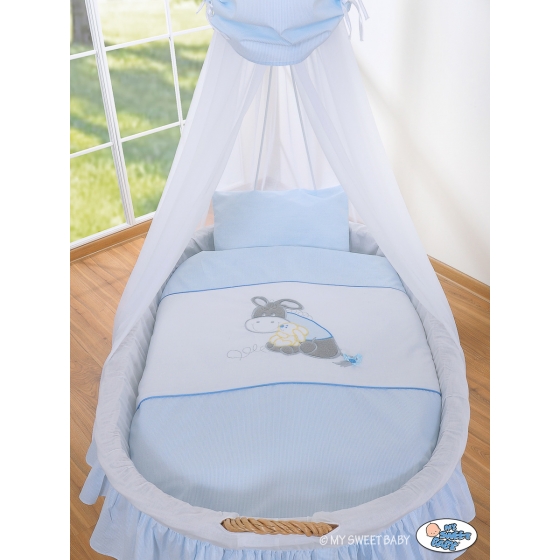 Babykorg med himmel Åsna Luca blå