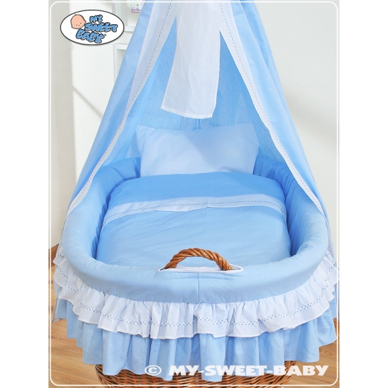Babykorg med himmel Bellamy blå