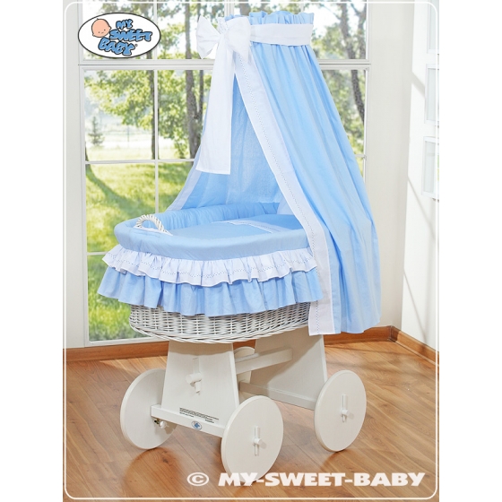 Babykorg med himmel Bellamy blå