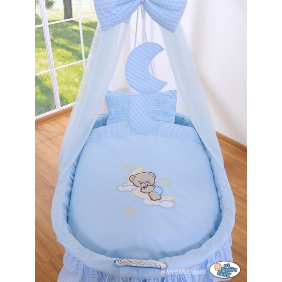 Babykorg med himmel Godnatt blå