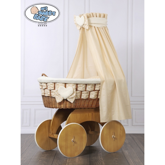 Babykorg med himmel på hjul Isabella no 50202-910*