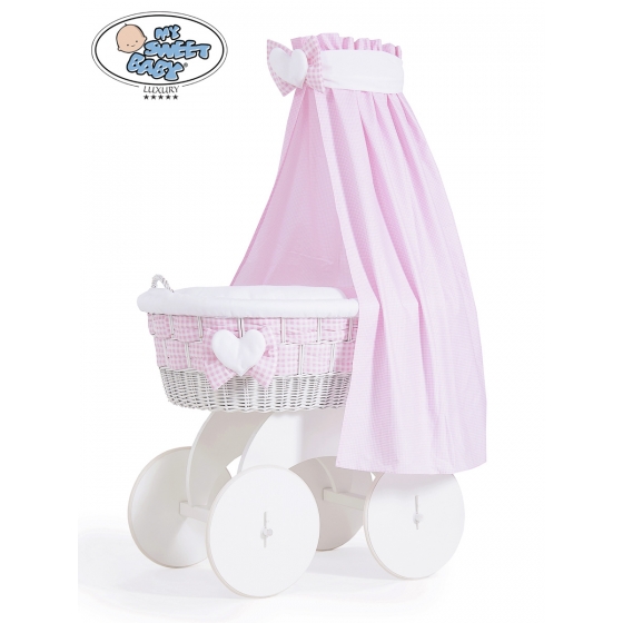 Babykorg med himmel på hjul Isabella no 70202-908*