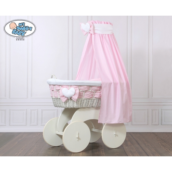 Babykorg med himmel på hjul Isabella no 70202-908*