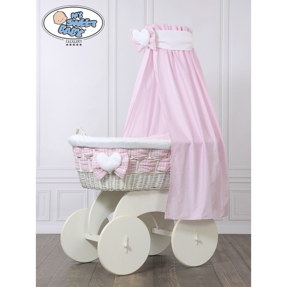 Babykorg med himmel på hjul Isabella no 70202-908*