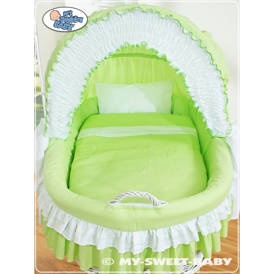 Babykorg med hjul Bellamy grön