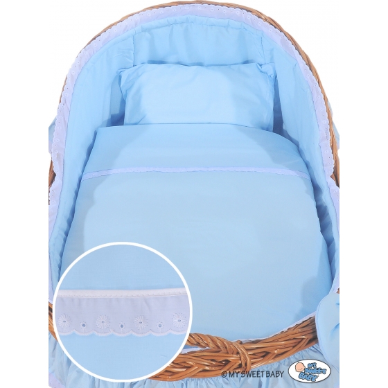 Babykorg Moseskorg Carina blå