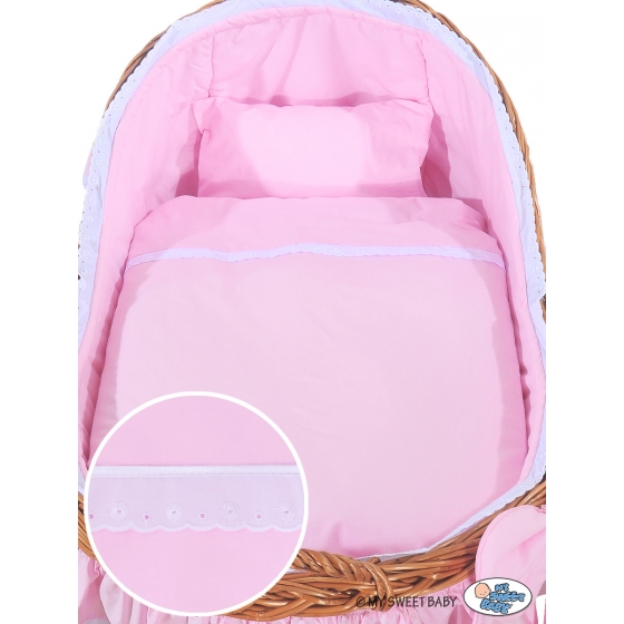 Babykorg Moseskorg Carina rosa