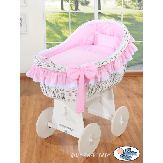 Babykorg Moseskorg Carina rosa