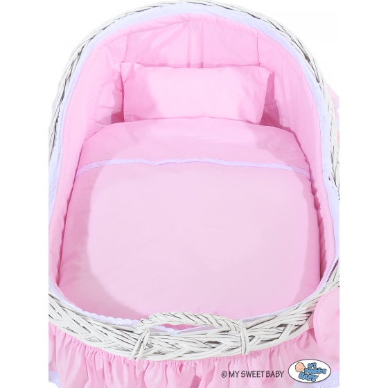 Babykorg Moseskorg Carina rosa