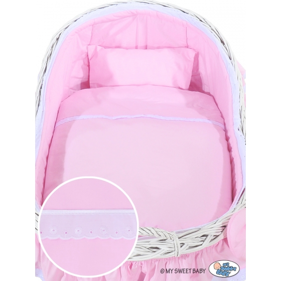 Babykorg Moseskorg Carina rosa