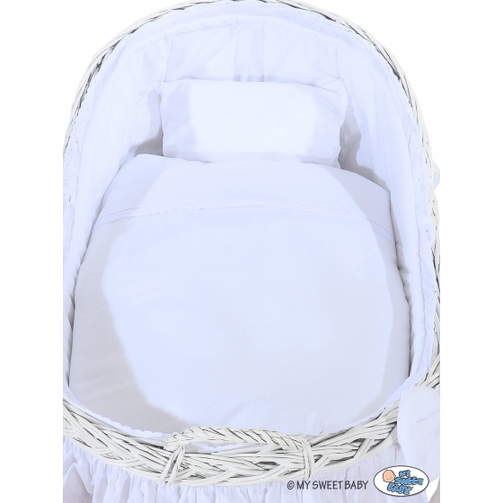 Babykorg Moseskorg Carina vit