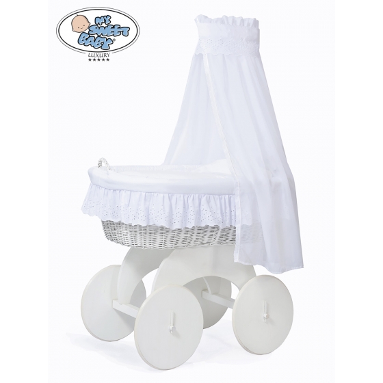 Babykorg Vit Rotting med Bäddset Sophia no 70202-912