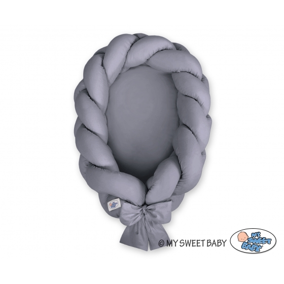 Babynest Fläta 2 in 1- Antracit