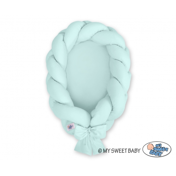 Babynest Fläta 2 in 1 - mynta