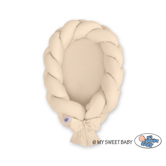 Babynest Spjälsskydd Två i En - beige
