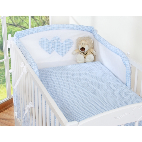 Bäddset till Babysäng hjärtan blå