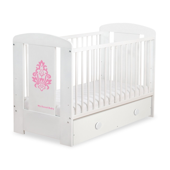 Babysäng 120x60cm Glamour med lådor MAXI