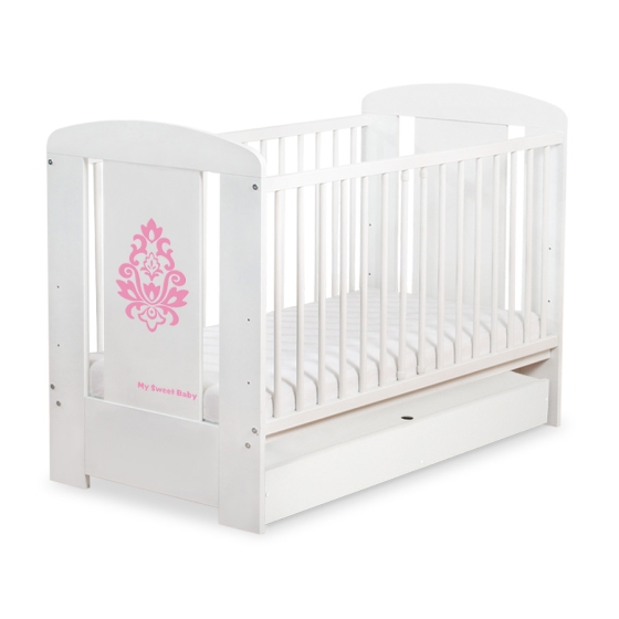 Babysäng 120x60cm Glamour med lådor STANDARD