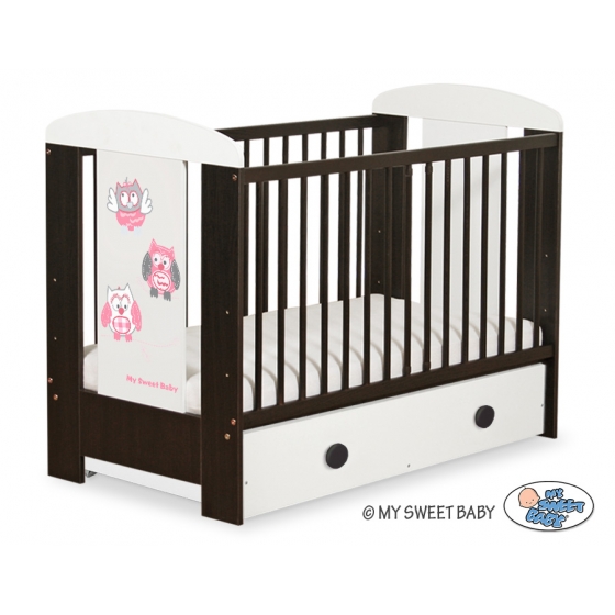 Babysäng 120x60cm Uglor med lådor MAXI