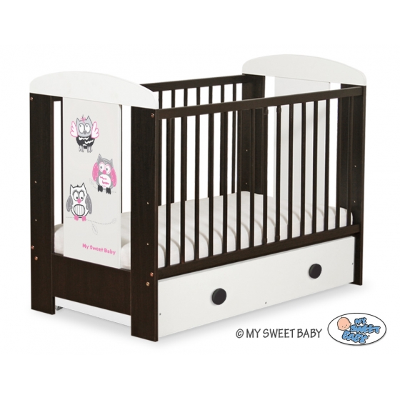Babysäng 120x60cm Uglor med lådor MAXI