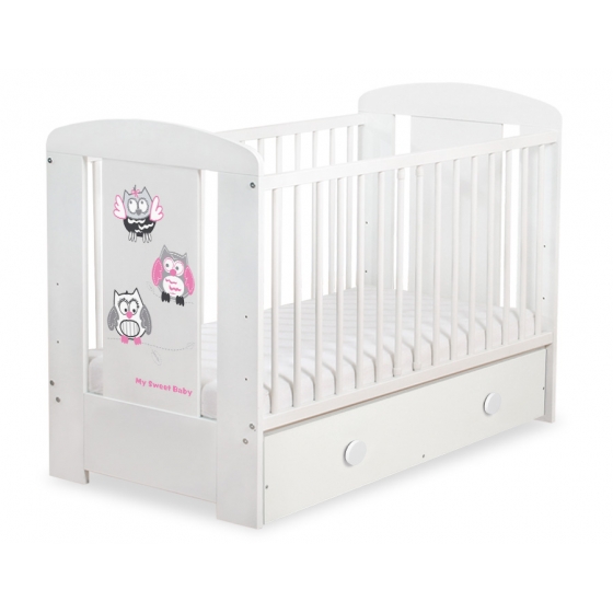 Babysäng 120x60cm Uglor med lådor MAXI