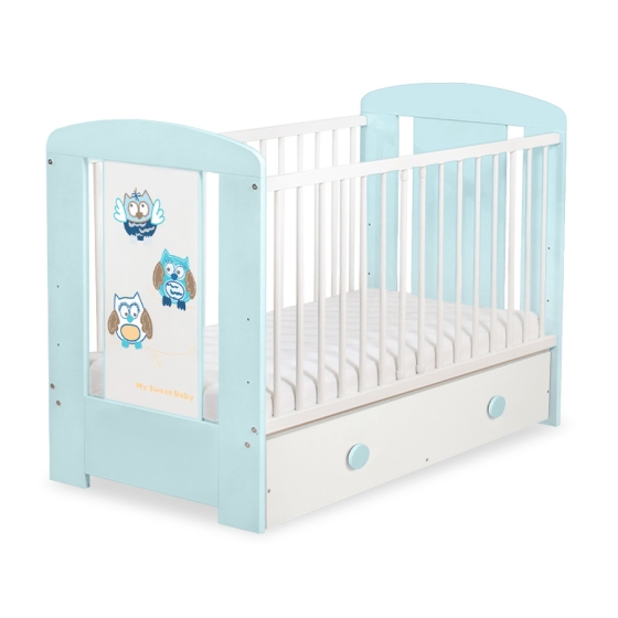 Babysäng 120x60cm Uglor med lådor MAXI