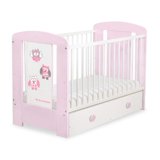 Babysäng 120x60cm Uglor med lådor MAXI