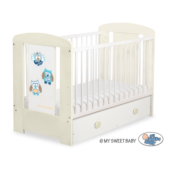 Babysäng 120x60cm Uglor med lådor MAXI