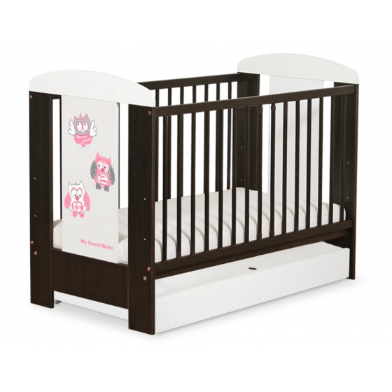 Babysäng 120x60cm Uglor med lådor STANDARD