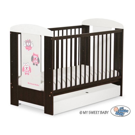 Babysäng 120x60cm Uglor med lådor STANDARD
