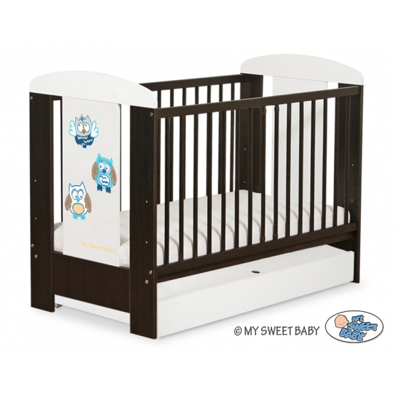 Babysäng 120x60cm Uglor med lådor STANDARD