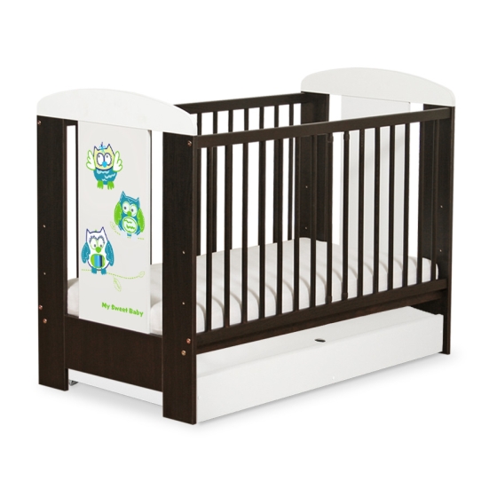 Babysäng 120x60cm Uglor med lådor STANDARD
