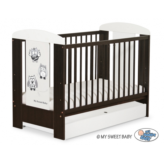 Babysäng 120x60cm Uglor med lådor STANDARD