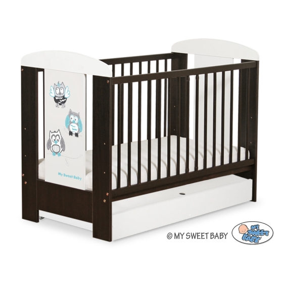 Babysäng 120x60cm Uglor med lådor STANDARD