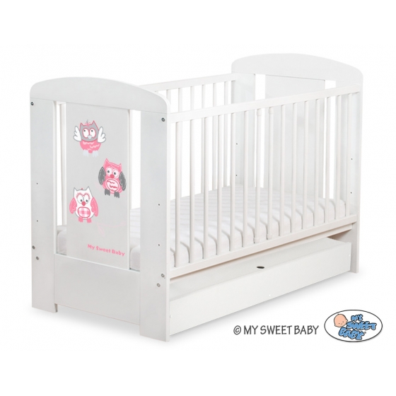 Babysäng 120x60cm Uglor med lådor STANDARD