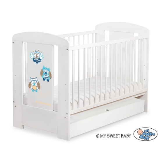 Babysäng 120x60cm Uglor med lådor STANDARD