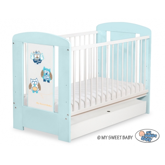 Babysäng 120x60cm Uglor med lådor STANDARD