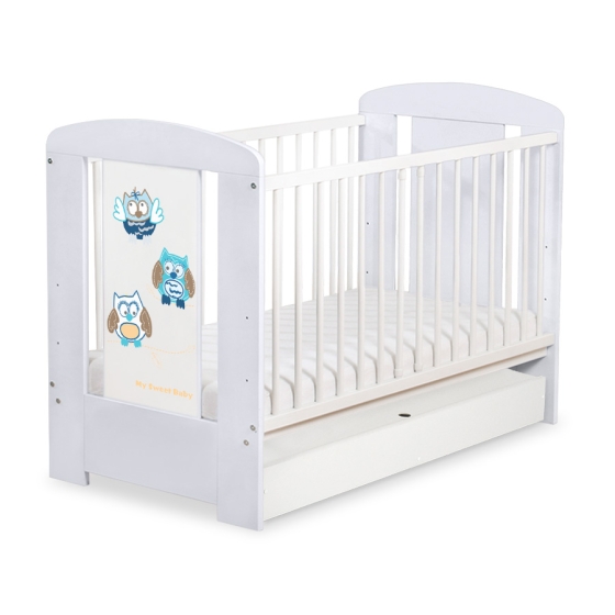 Babysäng 120x60cm Uglor med lådor STANDARD
