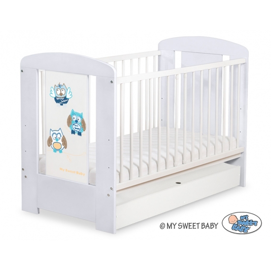 Babysäng 120x60cm Uglor med lådor STANDARD