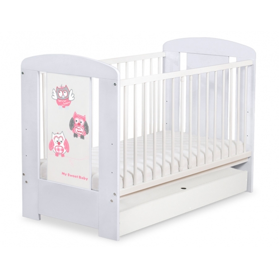 Babysäng 120x60cm Uglor med lådor STANDARD