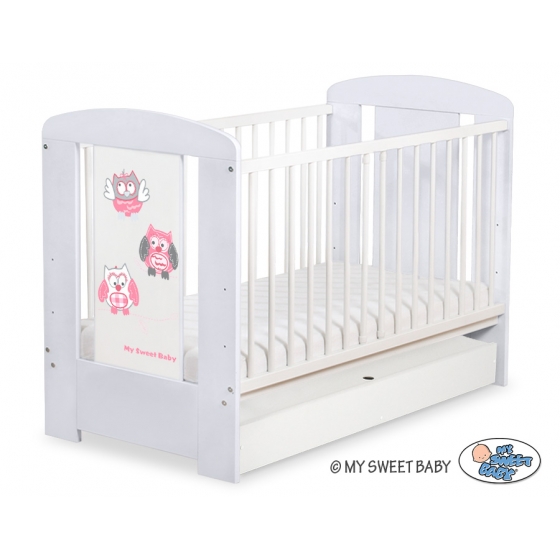 Babysäng 120x60cm Uglor med lådor STANDARD