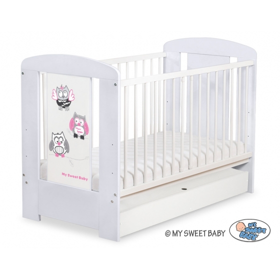 Babysäng 120x60cm Uglor med lådor STANDARD