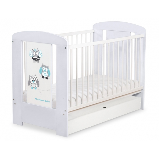 Babysäng 120x60cm Uglor med lådor STANDARD