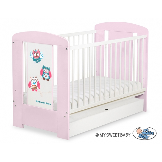 Babysäng 120x60cm Uglor med lådor STANDARD