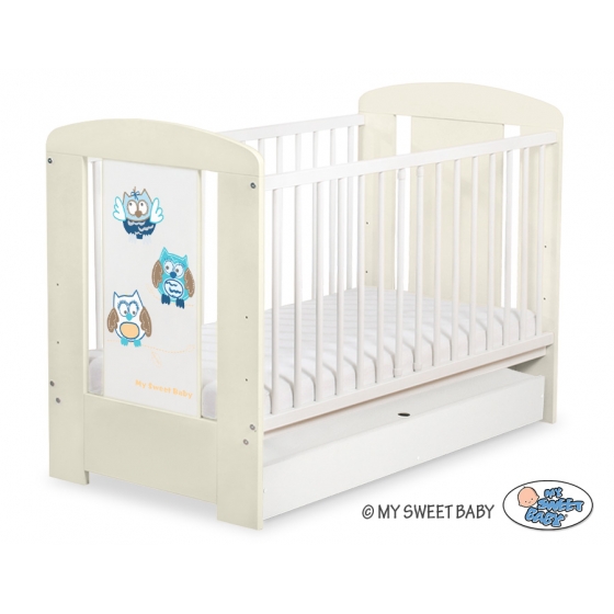 Babysäng 120x60cm Uglor med lådor STANDARD
