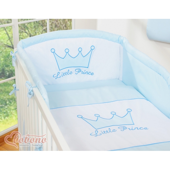Bäddset / Baby Sängkläder 3-delar- Little Prince/Princess blå