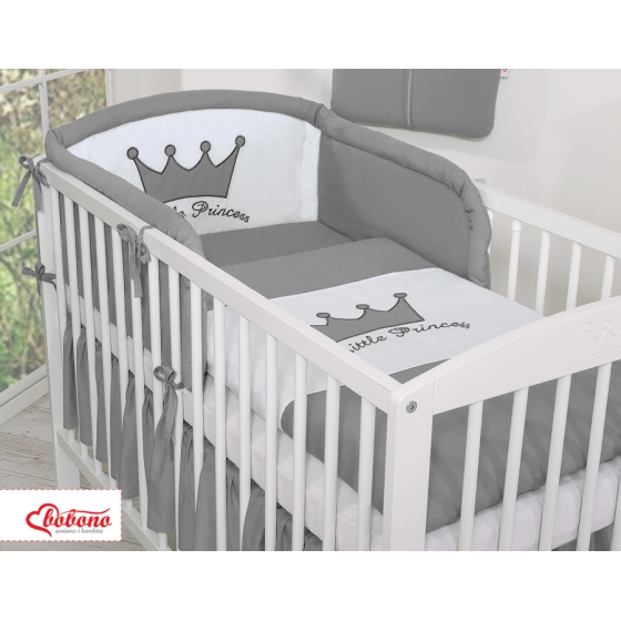 Bäddset / Sängkläder 2-delar Little Prince/Princess Antracit