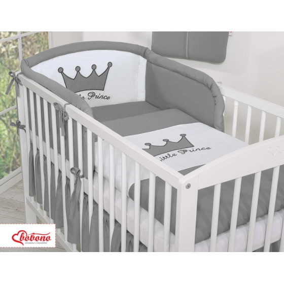 Bäddset / Sängkläder 3-delar- Little Prince/Princess Antracit